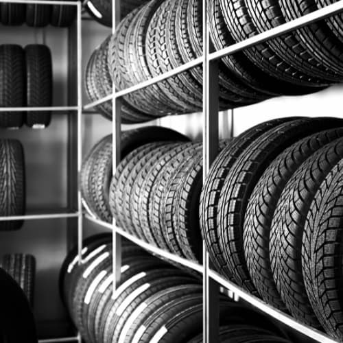 Rack of tires